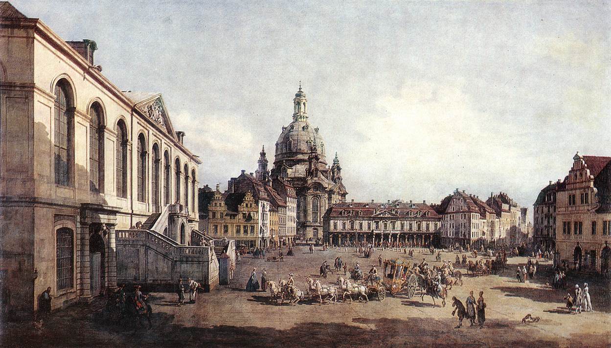 New Market Square in Dresden from the Jdenhof